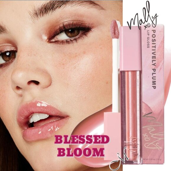 Mally XO Positively Plump Hydrating Lip Gloss ~ Blessed Bloom* 3.1 g - NIB - Picture 1 of 8